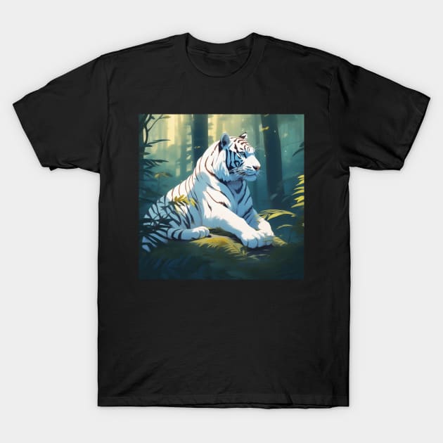 Indian White Tiger T-Shirt by Spaceboyishere